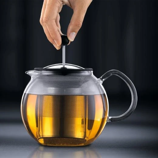 Bodum ASSAM 1L chromo stūmoklio arbatinukas