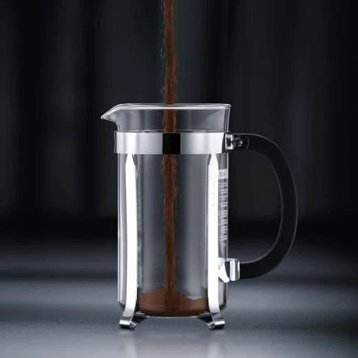 Bodum Chambord kavinukas su pilamais kavos tirščiais