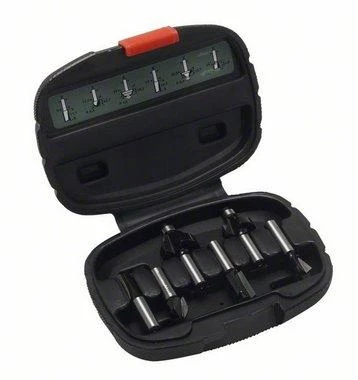 Bosch 6 dalių frezų komplektas, 8mm kotu