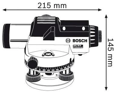 Bosch Optinis nivelyras GOL 26 D, Case