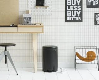 Šiukšliadėžė Brabantia 12 L, 11 37 41 juoda matinė
