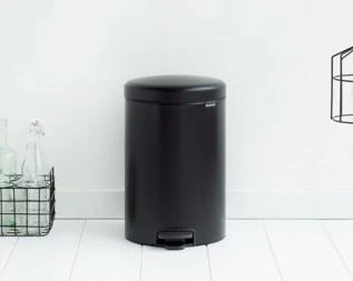 Brabantia Šiukšlių dėžė, NewIcon, 20L - Matt Juodas