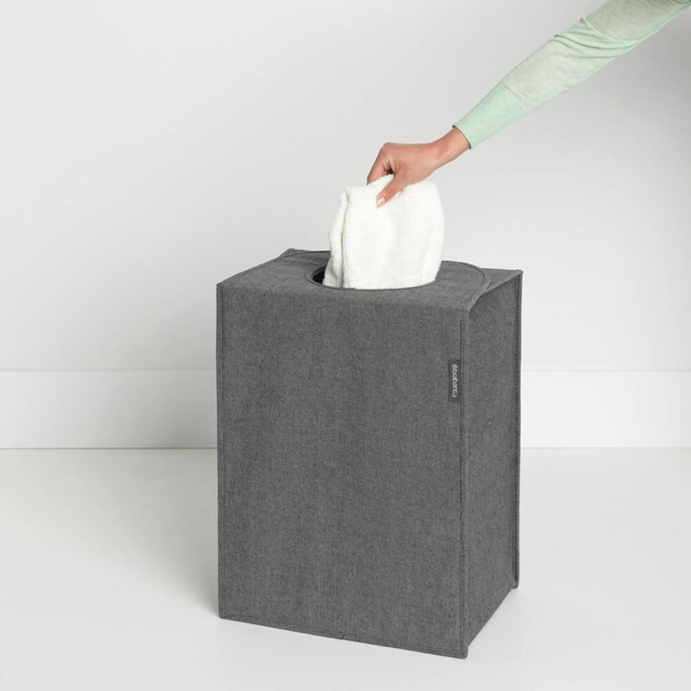 Brabantia Skalbinių krepšiai stač. formos 55L - Pepper Juodas