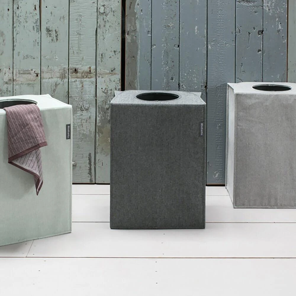Brabantia Skalbinių krepšiai stač. formos 55L - Pepper Juodas