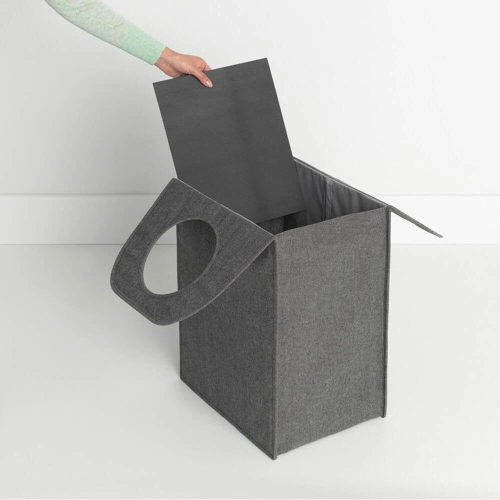 Brabantia Skalbinių krepšiai stač. formos 55L - Pepper Juodas