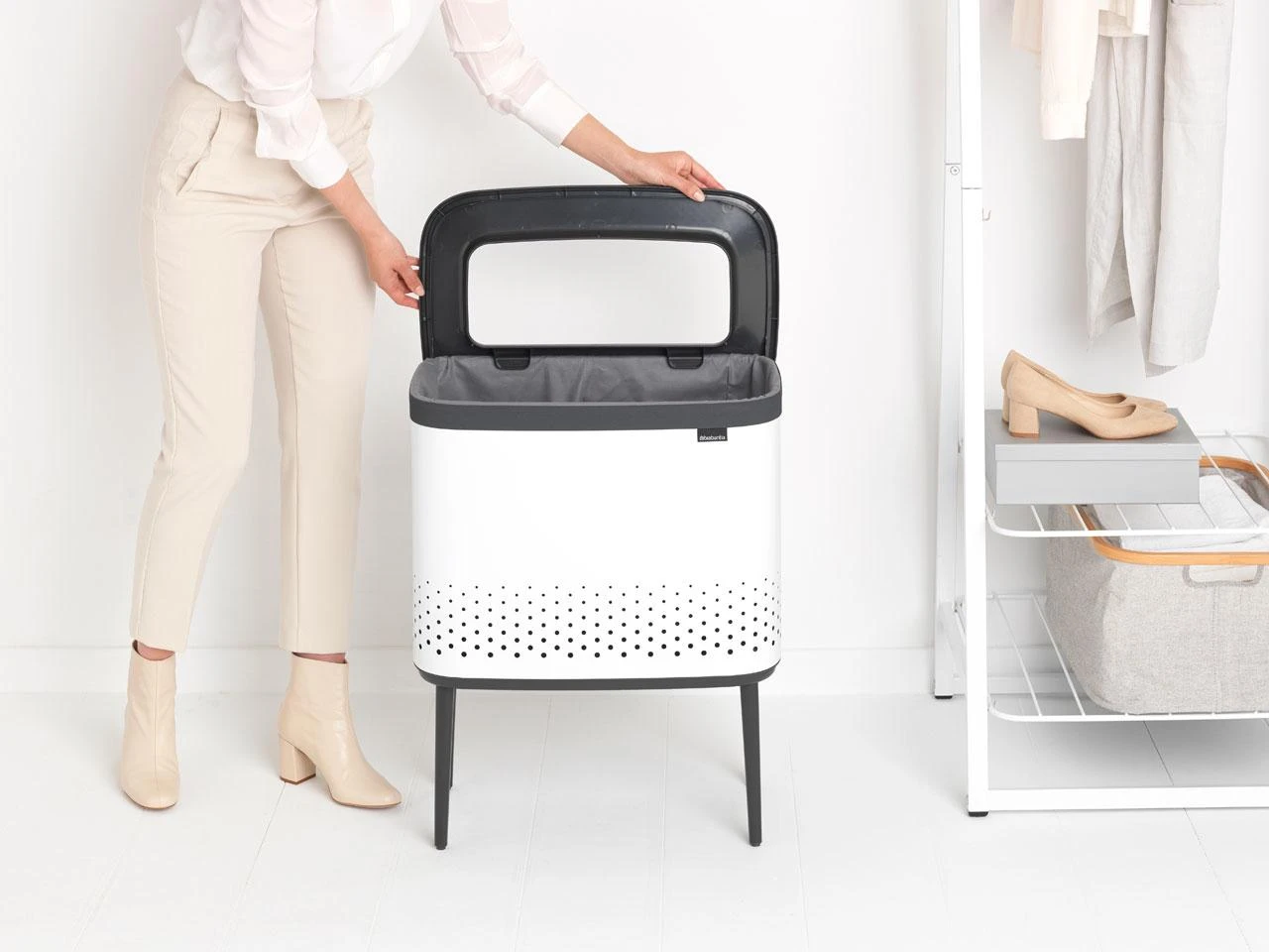 Brabantia Skalbinių dėžė Bo 60L - Baltas