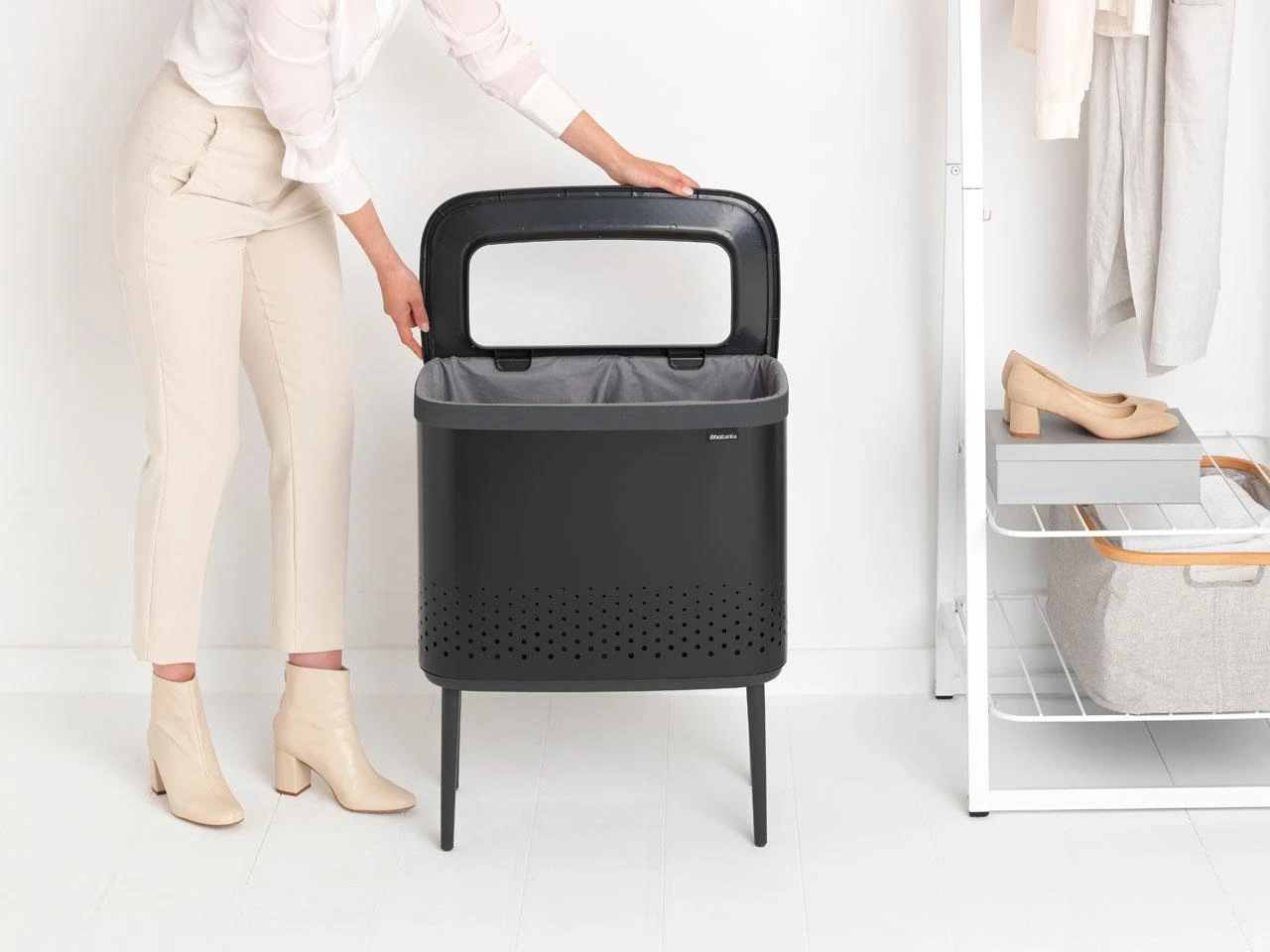 Brabantia Skalbinių dėžė Bo 60L - Matt Juodas