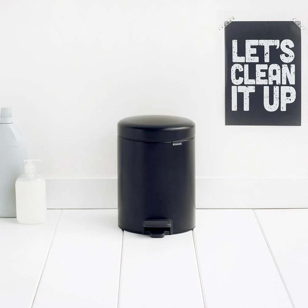 Šiukšliadėžė Brabantia 5 L, 11 29 28 juoda matinė