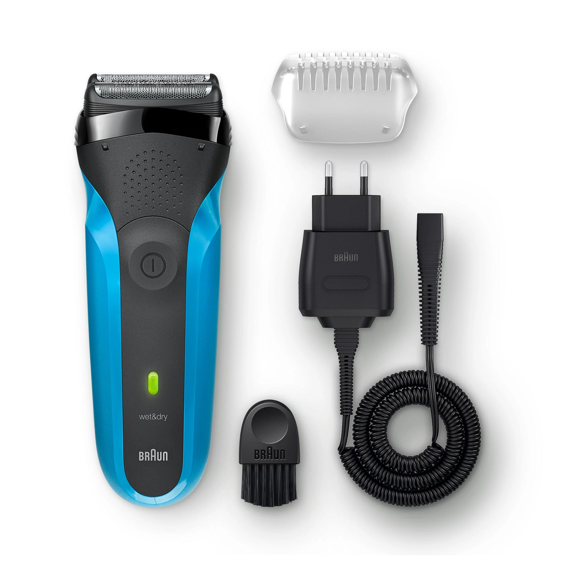 Braun 310s barzdaskutė su visais priedais