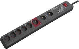 Brennenstuhl Secure-Tec 19.500A, 8xCEE 7/4, 1xCEE 7/7, 3m, juodas 1159490936 / GT-636