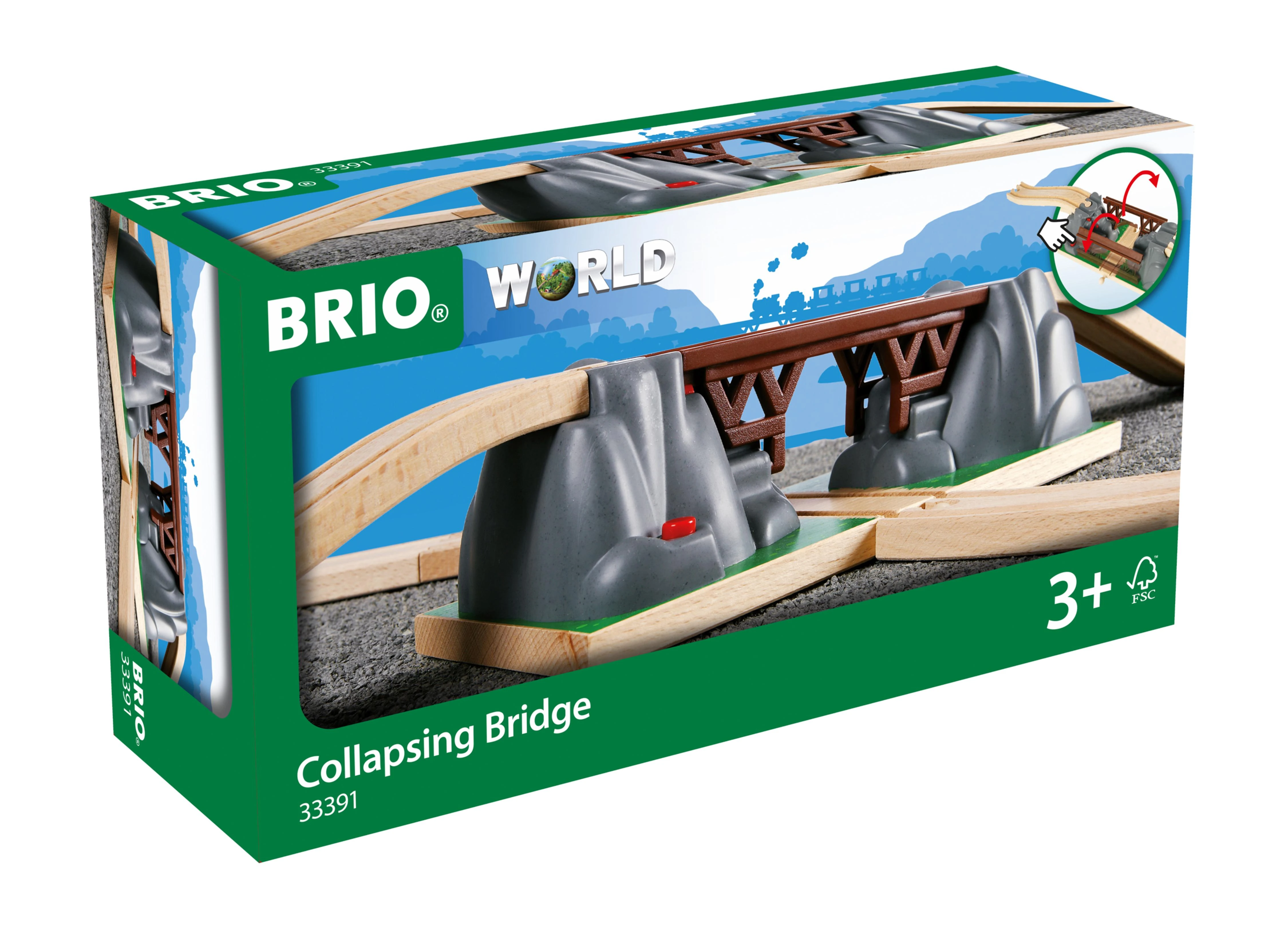 Ravensburger BRIO RAILWAY sudedamas tiltas, 33391000