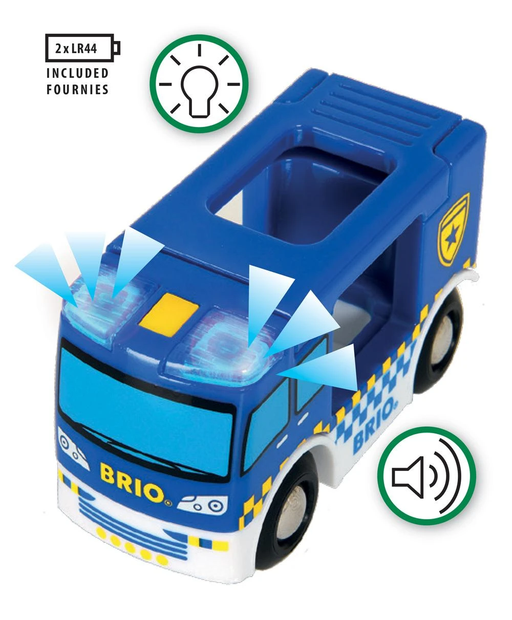 Ravensburger Brio Railway BRIO policijos autobusiukas, 33825