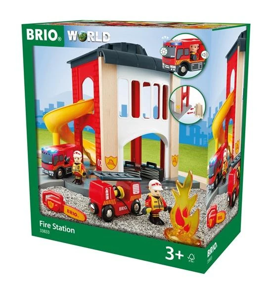 Brio Railway BRIO GELEŽINKELIS Gaisrinės stotis, 33833