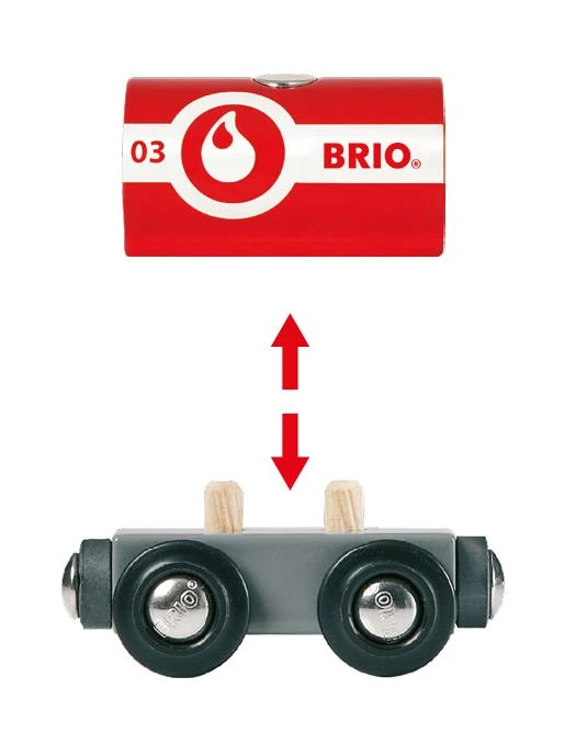 Ravensburger BRIO - Gelbėjimo ugniagesių traukinys (33844)