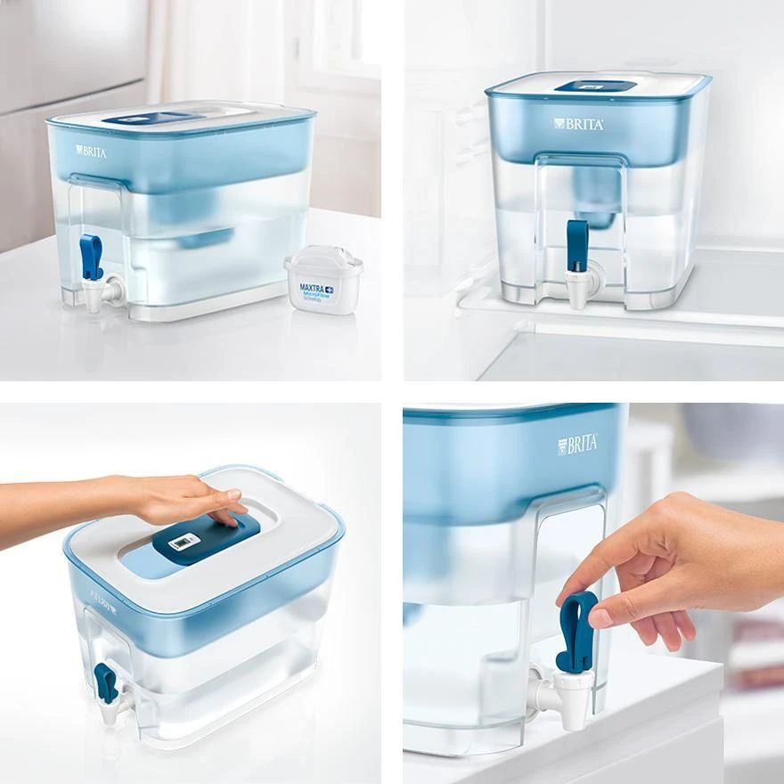 Vandens filtras-talpa BRITA FLOW, 8,2L, mėlynos spalvos