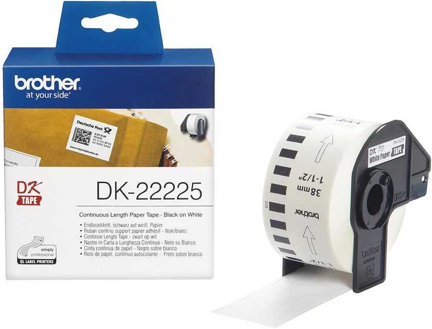 BROTHER DK22225 popierinė juosta 38 mm