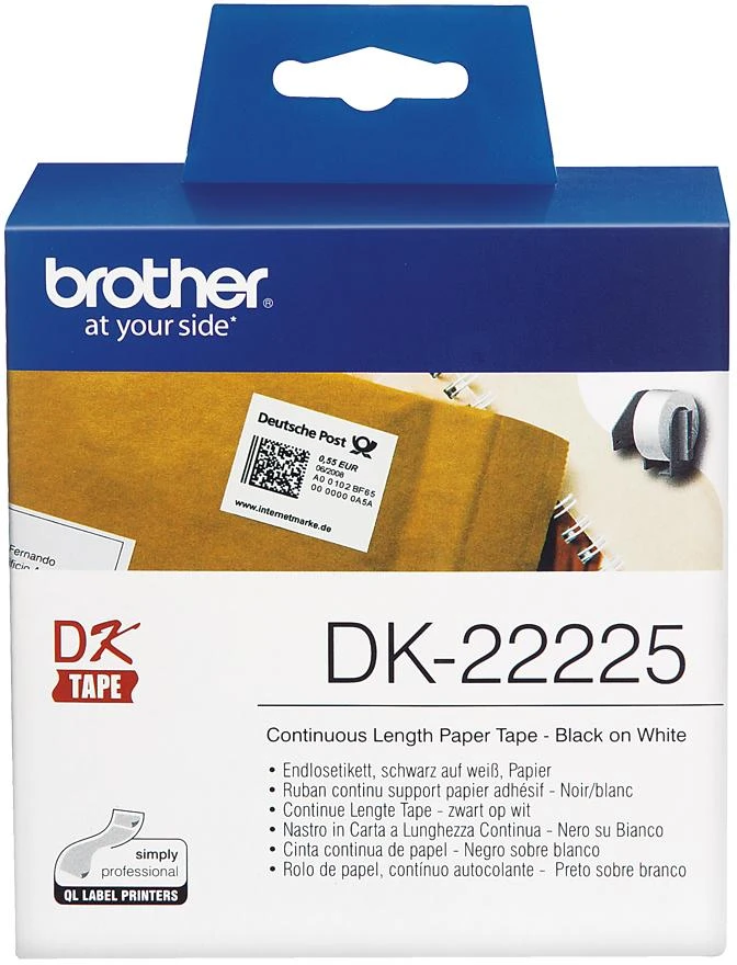 BROTHER DK22225 popierinė juosta 38 mm