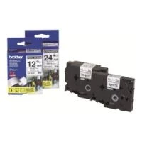 Brother | TZ-S231 Strong Adhesive Laminated Tape | Juodas on Baltas | TZe | 8 m | 1.2 cm