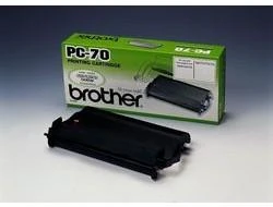 Brother PC-70 fakso reikmuo 140 puslapiai Juoda Fakso kasetė + juosta 1 vnt