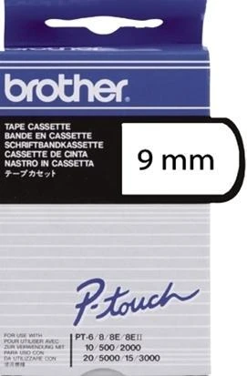 Brother taśma balta TC-241 nadruk juoda