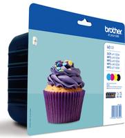 Brother LC-123 | Ink Cartridge | Juodas, Cyan, Magenta, Geltona