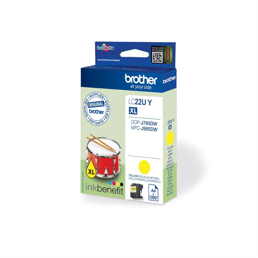 Brother Brolis LC-22UY | Rašalo kasetė | Geltona