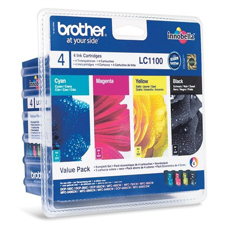 Rašalo kasetė Brother LC1100 CMYK | DCP395CN/DCP585CW/DCP6690CW