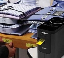 Spausdintuvas Spausdintuvai - Brother P-Touch PT-P750W WLAN NFC 203dpi