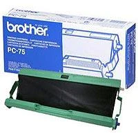Brother PC-75 fakso reikmuo 144 puslapiai Juoda Fakso kasetė + juosta 1 vnt