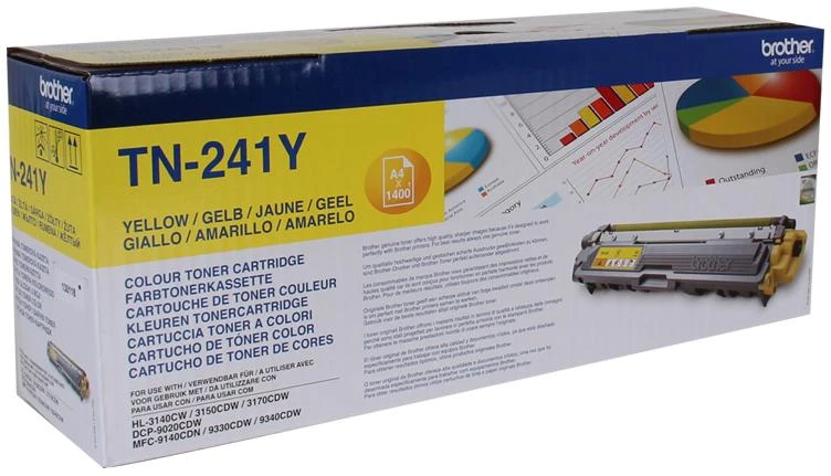BROTHER TN-241Y TONER Geltonas 1400P