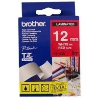 Brother | TZe-435 Laminated Tape | Baltas on Raudona | TZe | 8 m | 1.2 cm