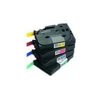 BROTHER TZEM931 12 Juodas ON Sidabrinis MET-M