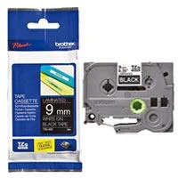 Brother | TZe-325 Laminated Tape | Baltas on Juodas | TZe | 8 m | 9 cm