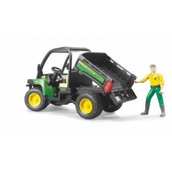 BRUDER mažas traktorius John Deere Gator XUV 855D su vairuotoju, 02490