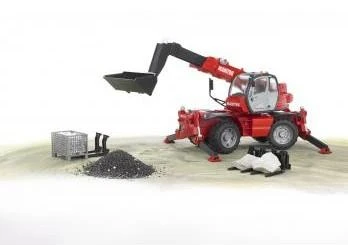 Pojazd BRUDER krautuvas Manitou Telescopic MRT 2150 (su aksesuarais), 2129