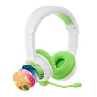 Buddyphones Ausinės vaikams 3+ 85dB su mikrofonu School+, žalia