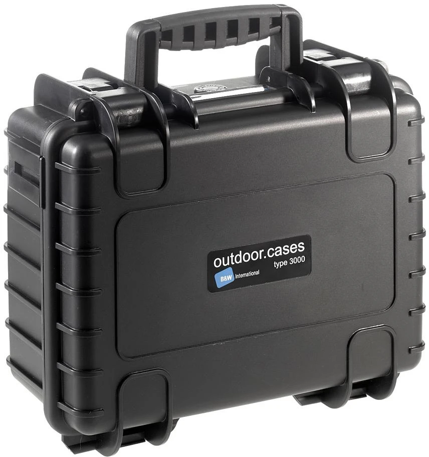 B&amp;W Outdoor Case Type 3000 Juoda su putomis