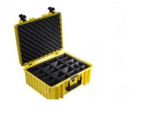 B&amp;W Outdoor Cases Type 6000 geltona su pianką
