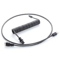 Klaviatūra CableMod Classic Coiled Cable susuktas klaviatūros laidas USB-C į USB Type A, Rum Raisin