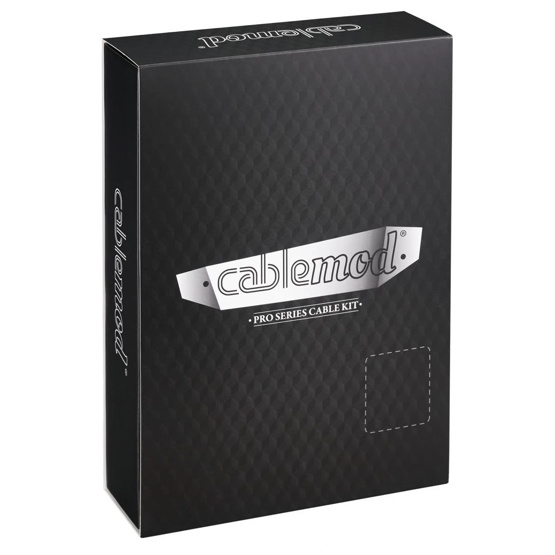 CableMod C-Series PRO ModMesh Cable Kit for RMi/RMx/RM (Juodas Label) – baltos spalvos