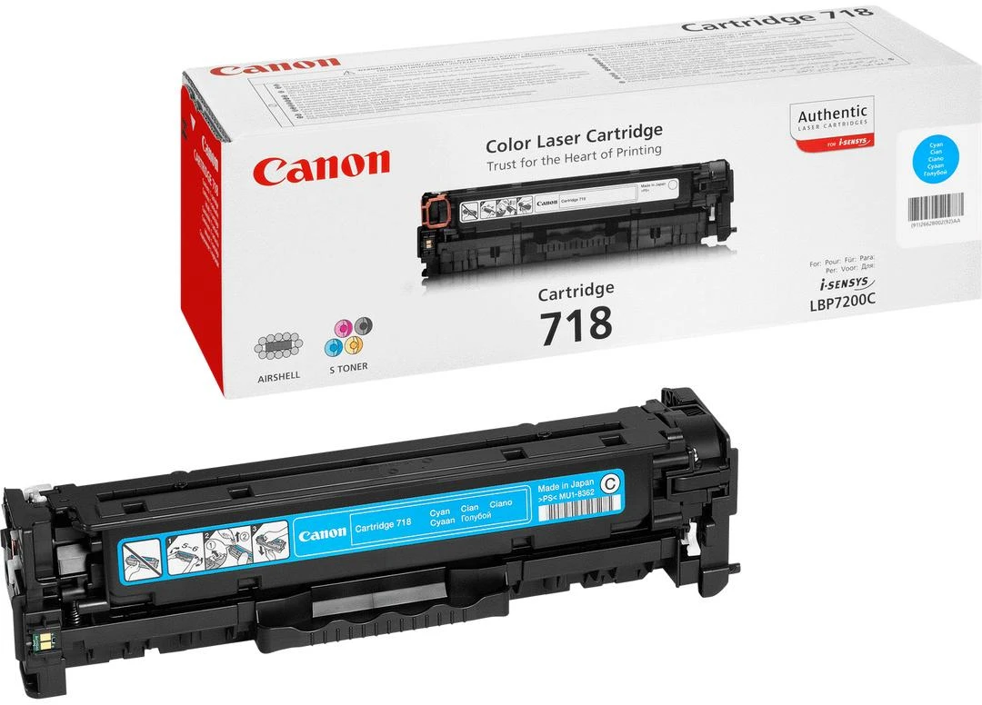 Toneris Canon CLBP718 BK 2P | LBP7200 / LBP7210 / LBP7660 / LBP7680