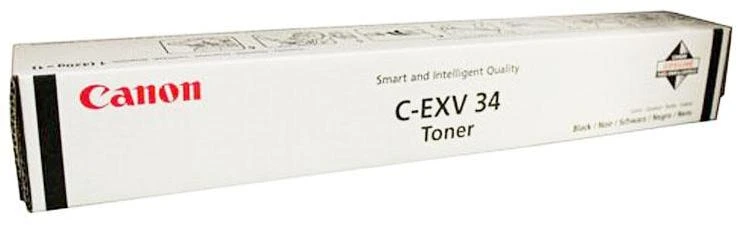 Dažomieji milteliai CANON C-EXV34Bk, Juoda