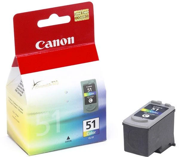 CANON CL-51 spausdinimo galvutė su 21 ml spalvotu rašalu, skirta Pixma MP150 170 450