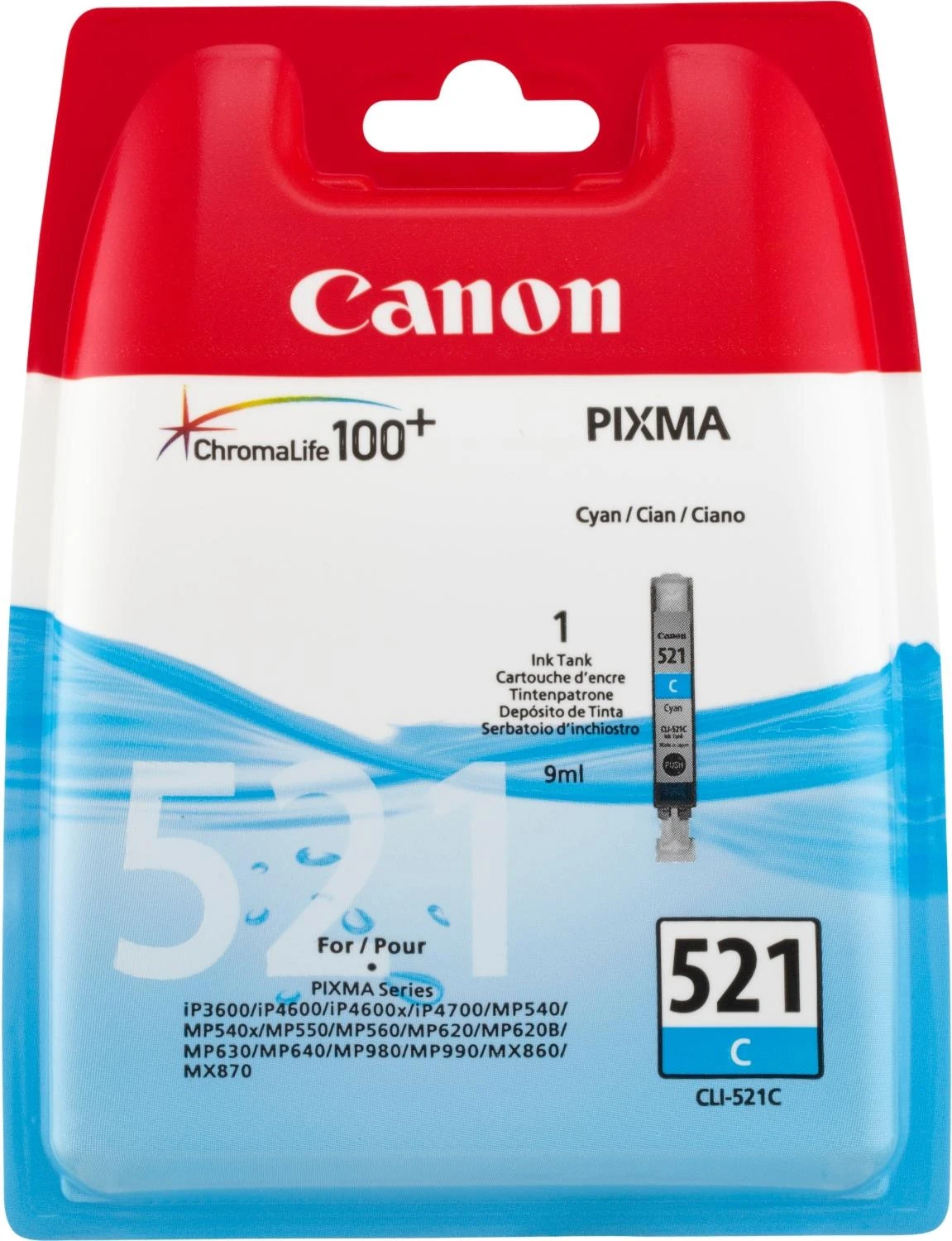 CANON CLI-521C melsvos spalvos rašalinė
