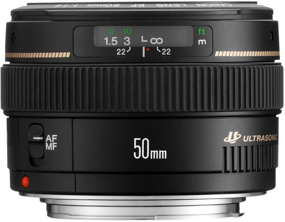 Objektyvas Canon EF 50mm 1:1,4 USM SLR Standartiniai objektyvai Juoda