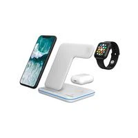Universalus Belaidis įkroviklis Canyon 3in1 Wireless Charger WS-303, tinka vienu metu įkrauti Apple Watch, iPhone ir Airpods