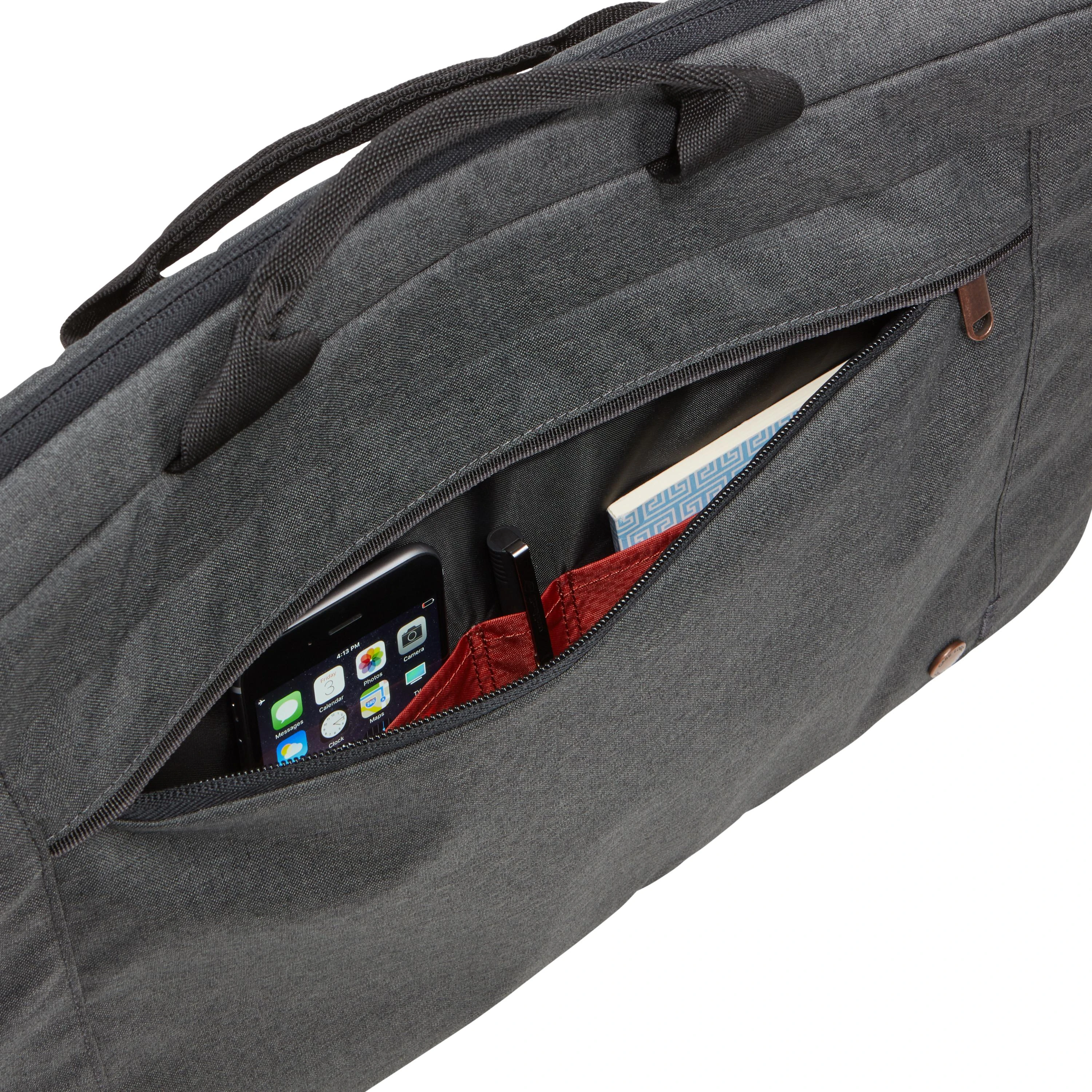 Case Logic Atvejo logika | Eros atašė | Tinka iki 15,6" | Messenger - Portfelis | Obsidianas | Pečių dirželis