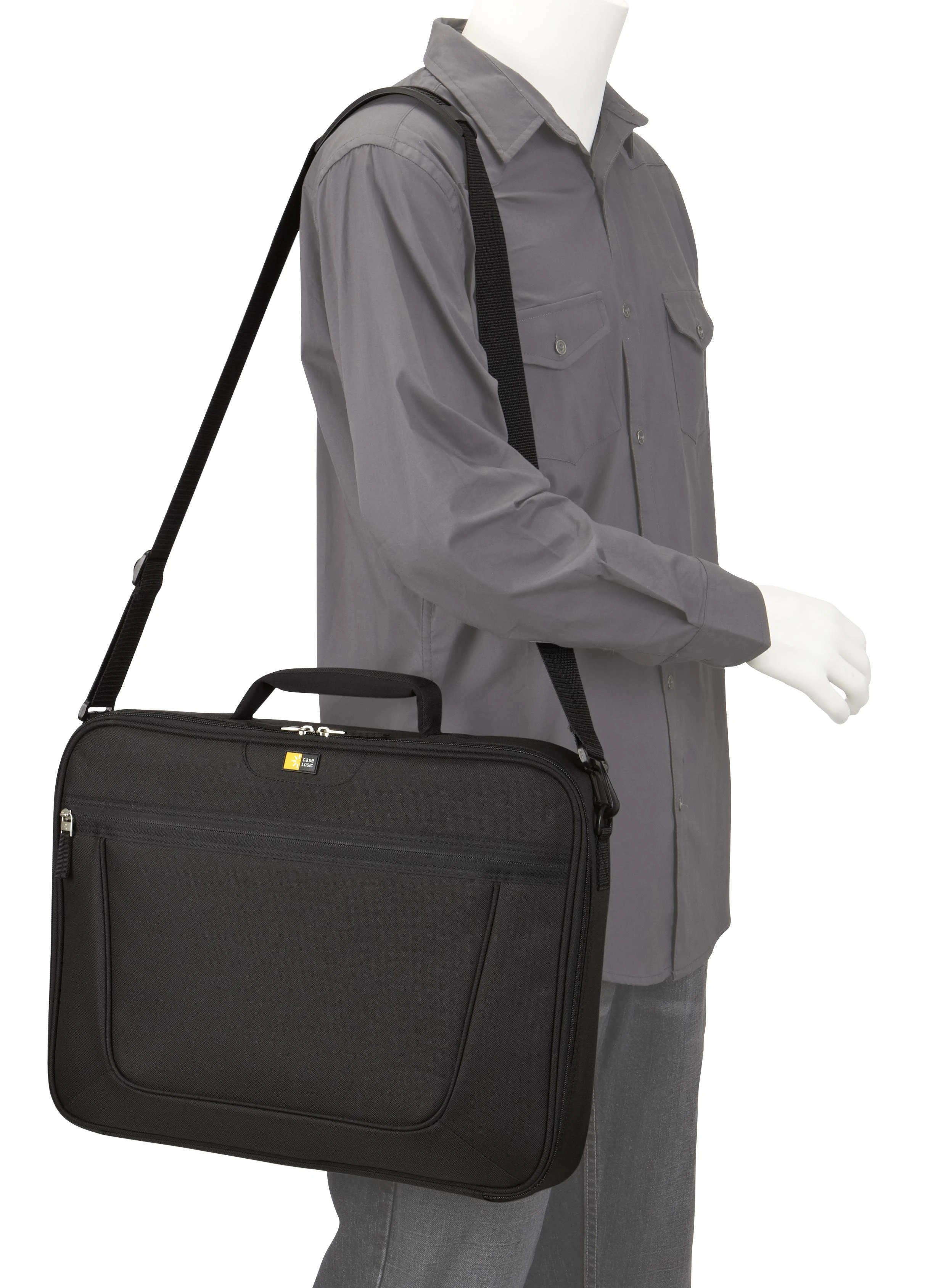 Case Logic VNCI217 Nešiojamo kompiuterio krepšys iki 17"/ Polyester/ Juodas/ For (41.7x4.4x30 cm)