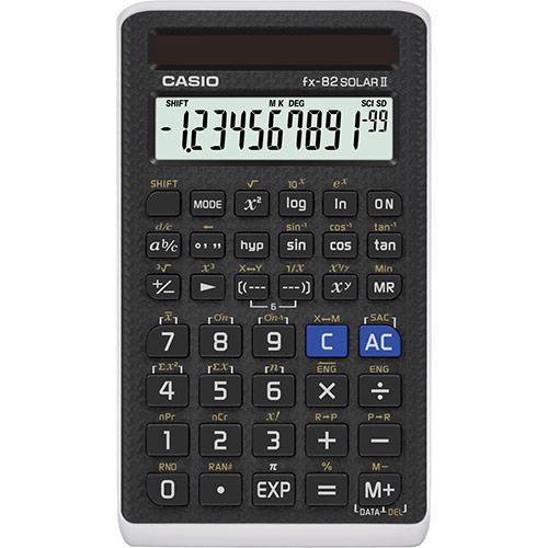 Casio FX-82Solar II skaičiuotuvas Kišenė Mokslinis skaičiuotuvas Juoda |  Varle.lt
