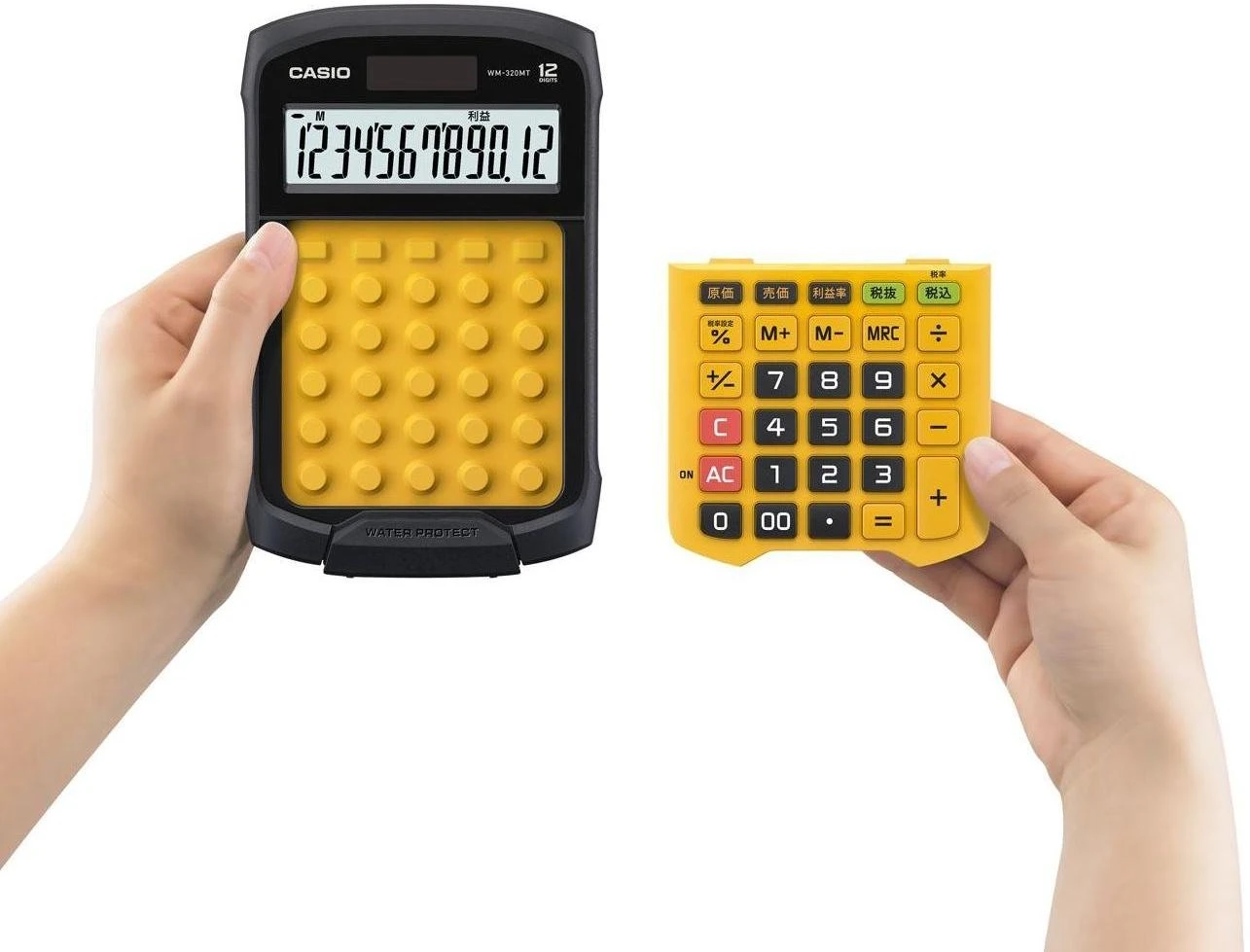 Casio WM-320MT skaičiuotuvas su nuimama klaviatūra
